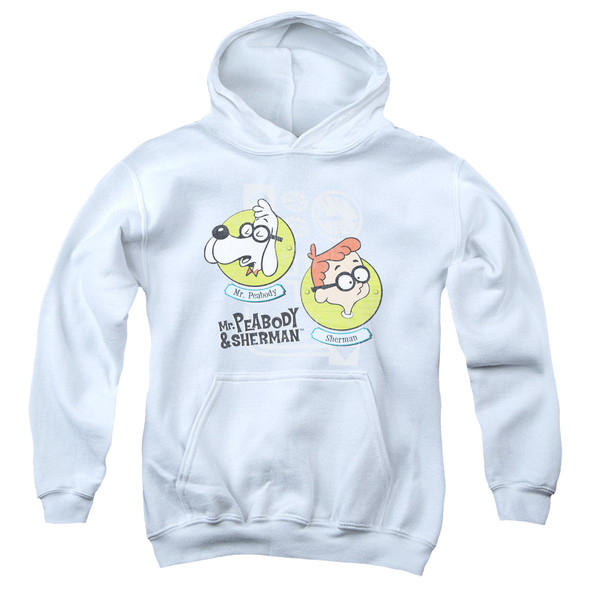 Mr Peabody & Sherman/gadgets-youth Pull-over Hoodie - White
