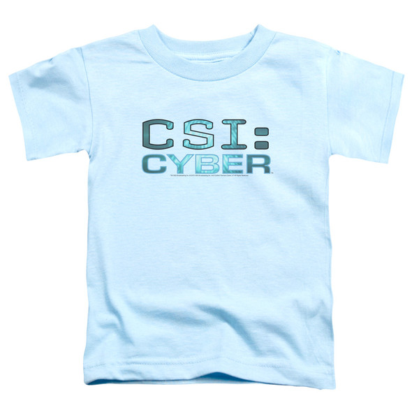 Csi: Cyber/cyber Logo-s/s Toddler Tee-light Blue