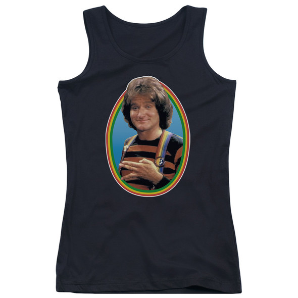 Mork & Mindy/mork - Juniors Tank Top - Black