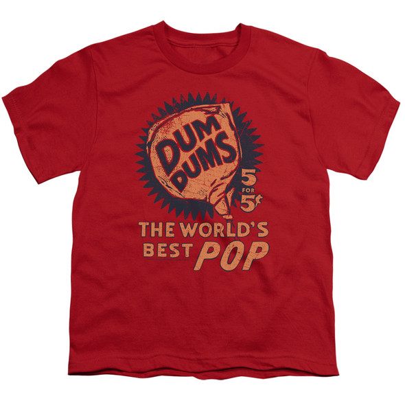 Dum Dums/5 For 5 - S/s Youth 18/1 - Red