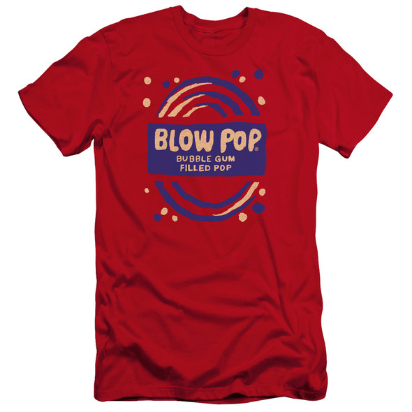 Tootsie Roll/blow Pop Rough-premuim Canvas Adult Slim Fit 30/1-red