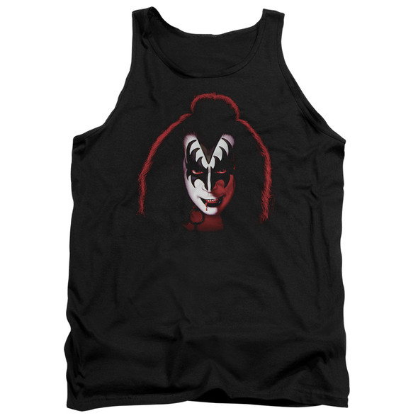 Kiss/gene Simmons Cover-adult Tank-black