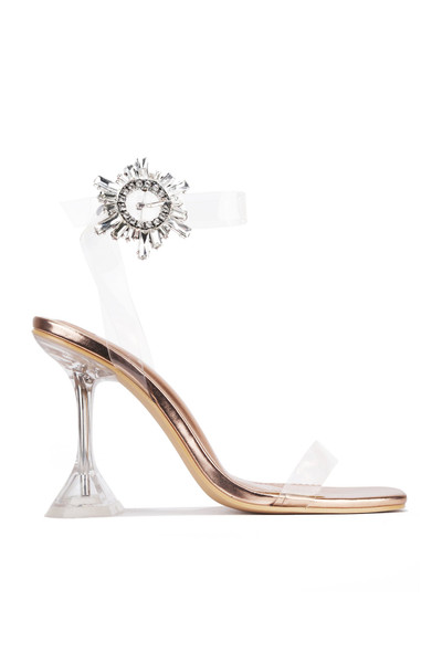 IMELDA WE'LL SEE ABOUT THAT HEELED  SANDAL-ROSE GOLD