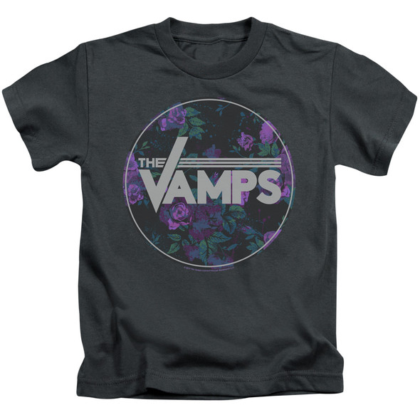 The Vamps/floral Vamps-s/s Juvenile 18/1-charcoal