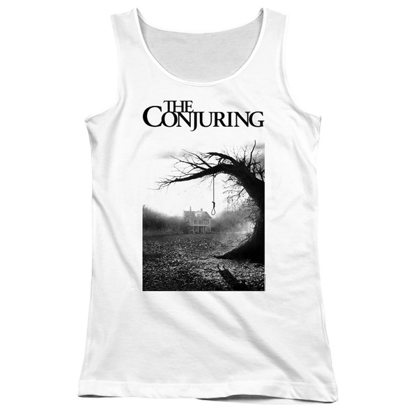 The Conjuring/poster-juniors Tank Top  -white