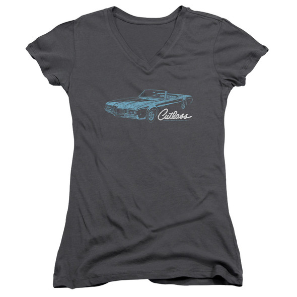 Oldsmobile/68 Cutlass-junior V-neck-charcoal