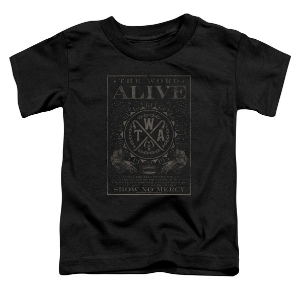 The Word Alive/show No Mercy-s/s Toddler Tee-black