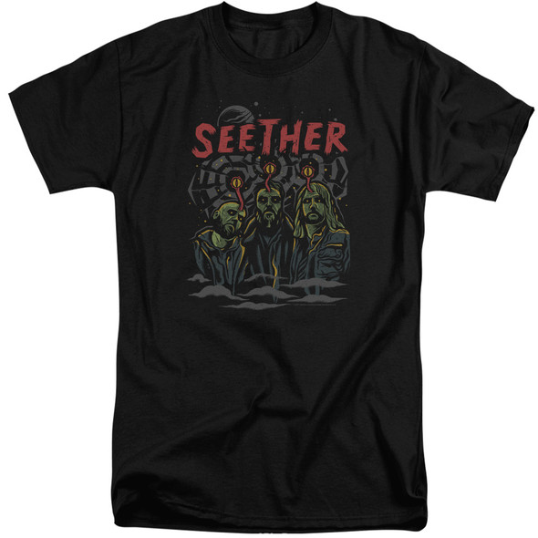 Seether/mind Control-s/s Adult Tall 18/1-black