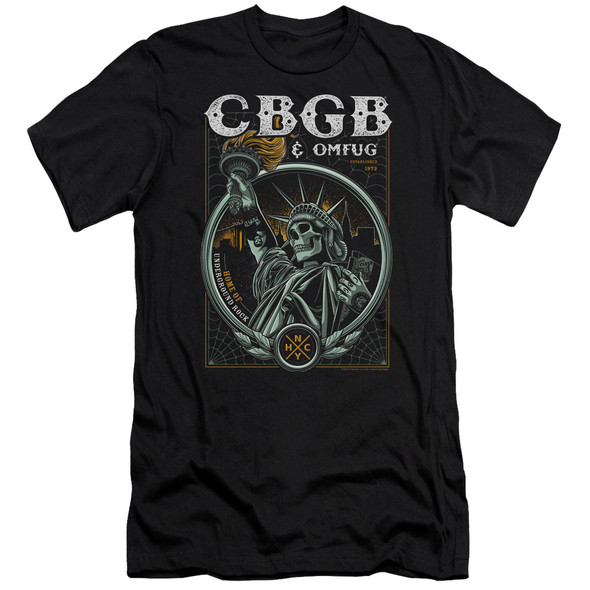 Cbgb/liberty Skull-hbo S/s Adult 30/1-black