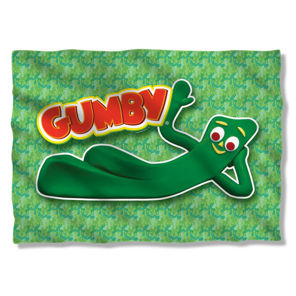 Gumby/chilling-pillow Case-white