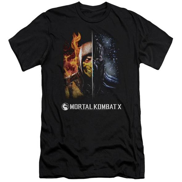 Mortal Kombat/fire And Ice-s/s Adult 30/1-black