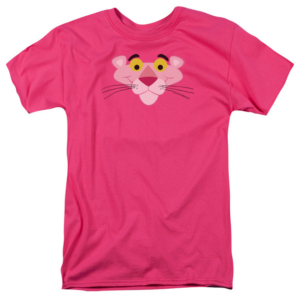 Pink Panther/face - S/s Adult 18/1 - Hot Pink