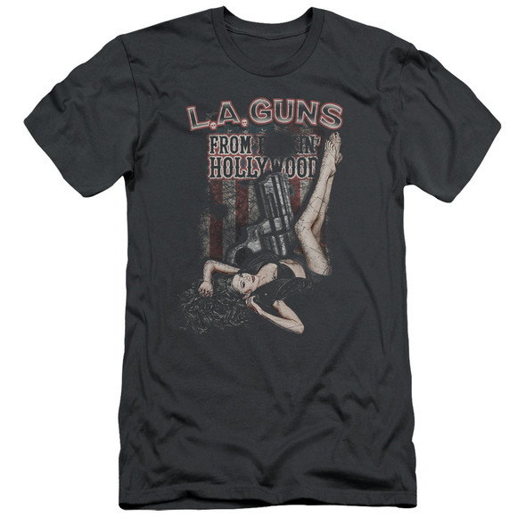 La Guns/from Hollywood-s/s Adult 30/1-charcoal