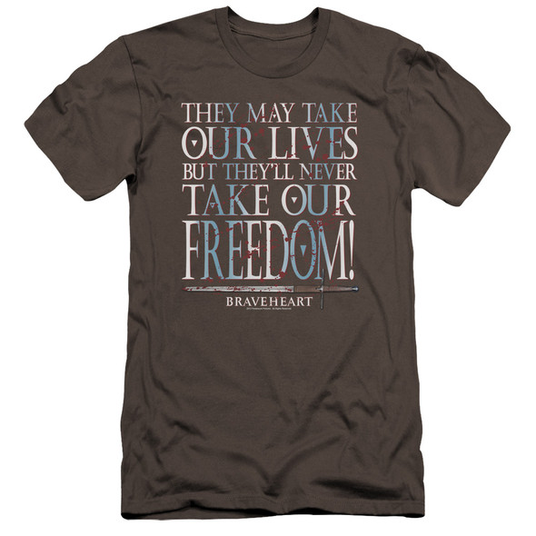 Braveheart/freedom-premuim Canvas Adult Slim Fit 30/1-charcoal