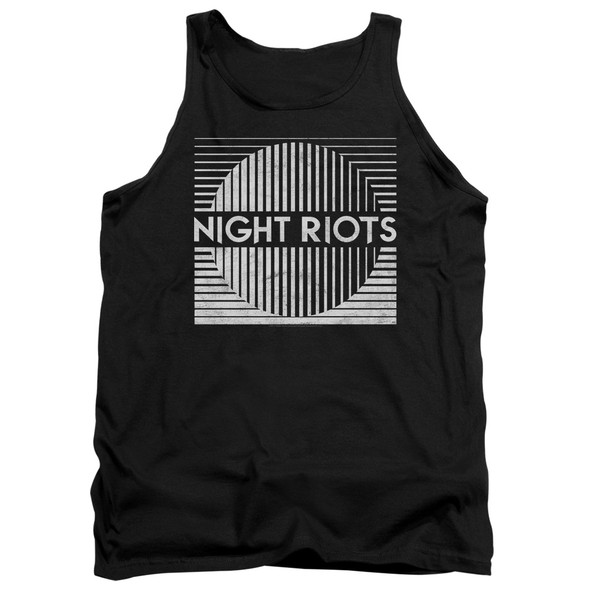 Night Riots/title-adult Tank-black