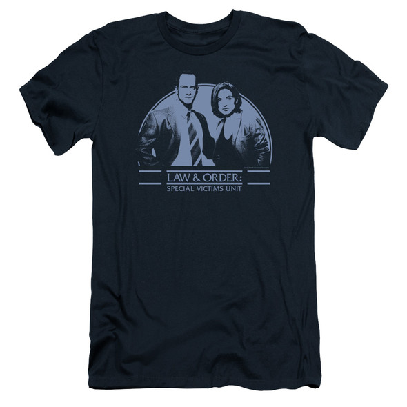 Law And Order Svu/elliot And Olivia - S/s Adult 30/1 - Navy