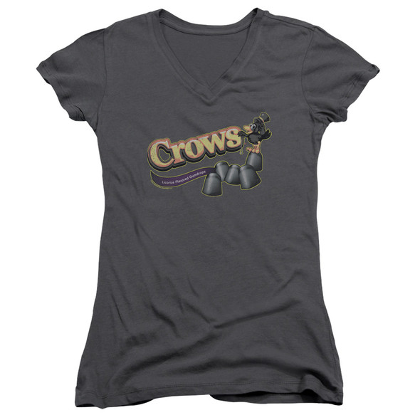 Tootise Roll/crows - Junior V-neck - Charcoal