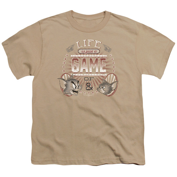 Tom And Jerry/life Is A Game-s/s Youth 18/1-sand
