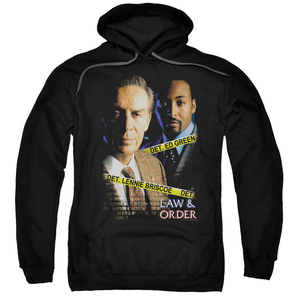 Law And Order/briscoeandgreen-adult Pull-over Hoodie-black