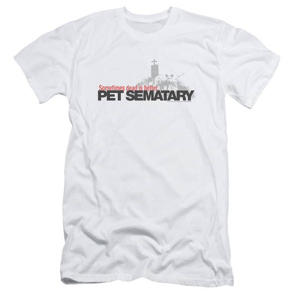 Pet Sematary/logo - S/s Adult 30/1 - White
