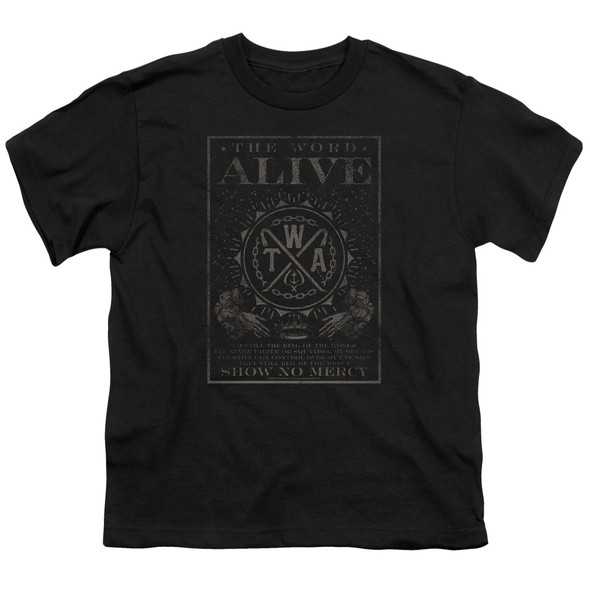 The Word Alive/show No Mercy-s/s Youth 18/1-black