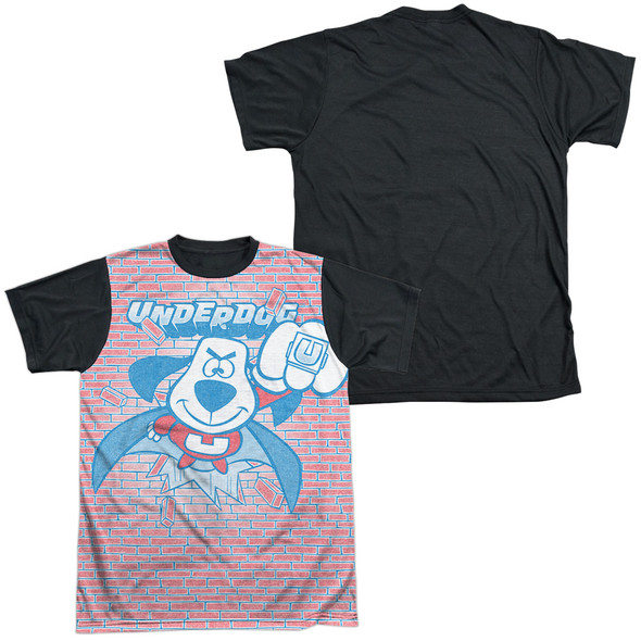 Underdog/burst-s/s Adult White Front Black Back  -white