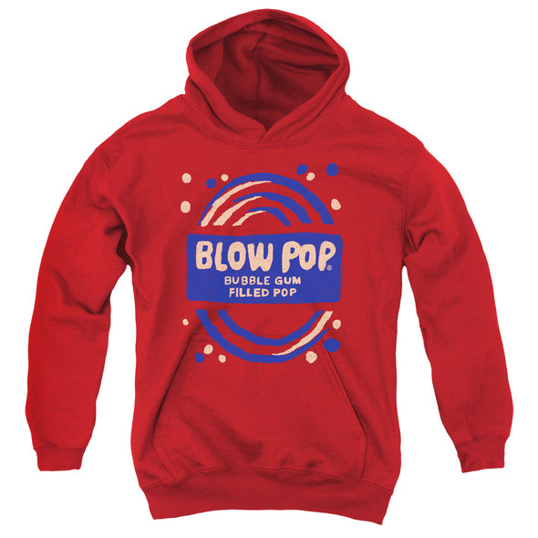 Tootsie Roll/blow Pop Rough-youth Pull-over Hoodie - Red