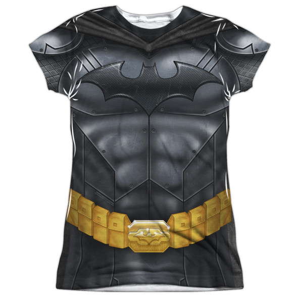 Batman/batman Athletic Uniform-s/s Junior Poly Crew-white
