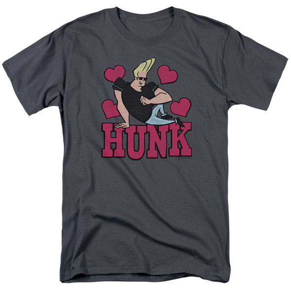 Johnny Bravo/hunk-s/s Adult 18/1-charcoal