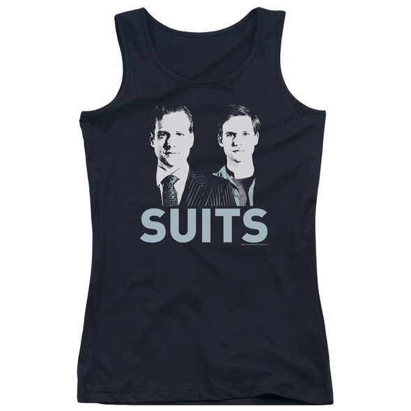 Suits/harvey And Mike - Juniors Tank Top - Black