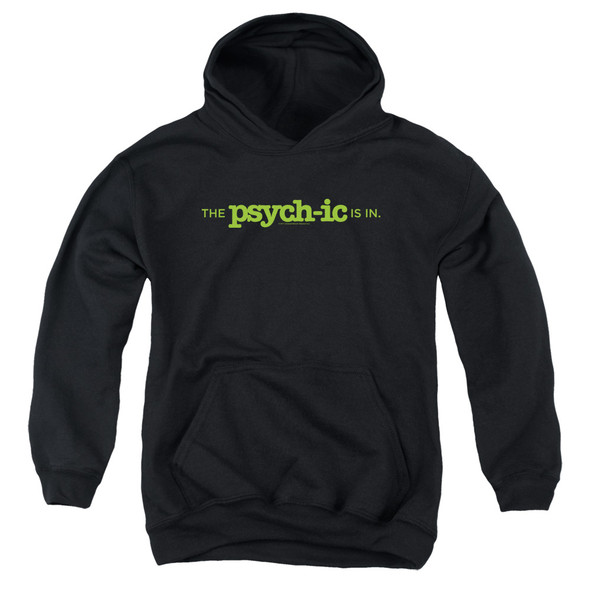 Psych/the Psychic Is In-youth Pull-over Hoodie - Black