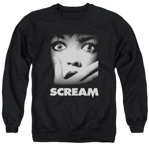 Scream/poster-adult Crewneck Sweatshirt-black