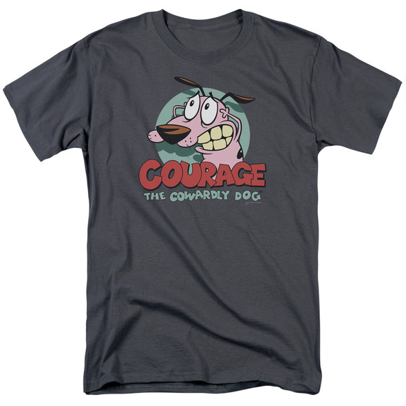 Courage The Cowardly Dog/courage - S/s Adult 18/1 - Charcoal