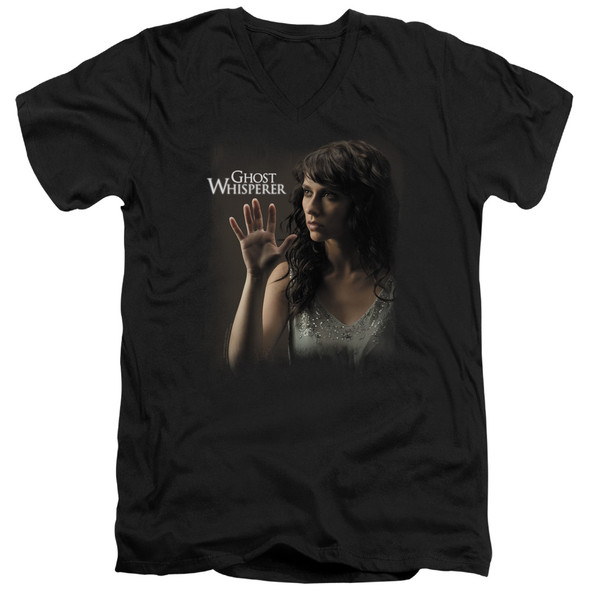 Ghost Whisperer/ethereal - S/s Adult V-neck - Black