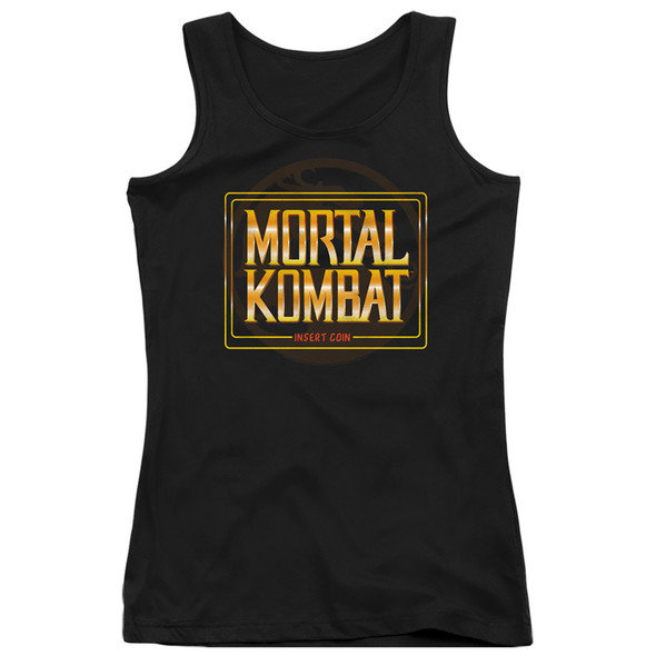 Mortal Kombat Klassic/insert Coin-juniors Tank Top  -black