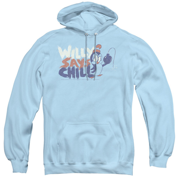 Chilly Willy/i Say Chill - Adult Pull-over Hoodie - Light Blue - 3x - Light Blue