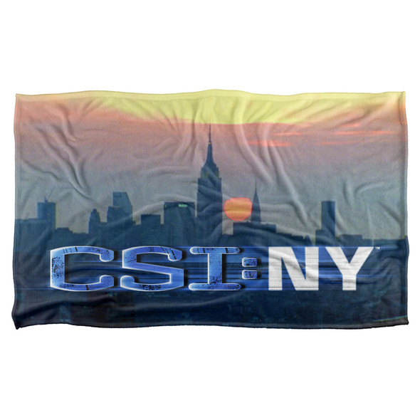 Csi:new York/city Logo-silky Touch Blanket-white