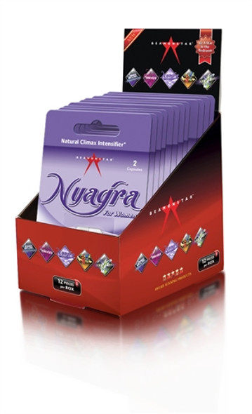 Nyagra Natural Climax Intense - 12 Piece Display - 2 Capsule Blister Pack