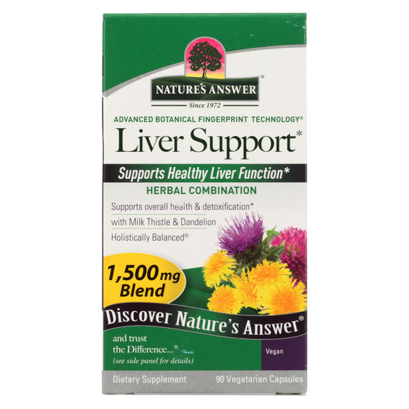 Nature's Answer - Liver Support - 90 Vegetarian Capsules