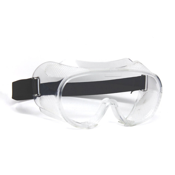 Clear Anti-Fog Lens With Black Strap Goggles