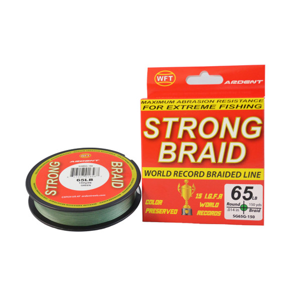 Ardent Strong Braid Fishing Line - Green yd