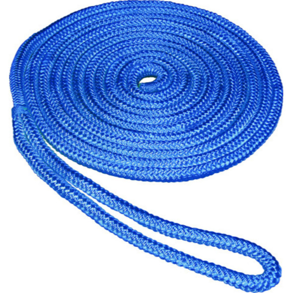 SeaSense in x ft Double Braid Dockline-Blue