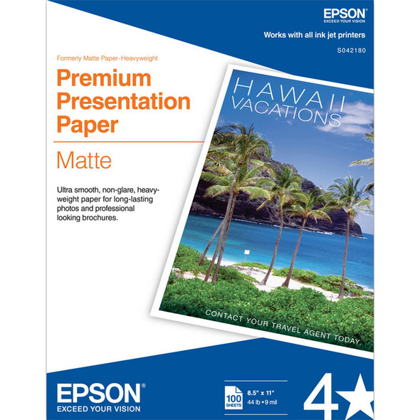 Epson Premium S042180 Inkjet Print Presentation Paper