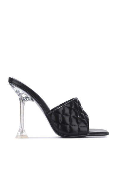 RAFA AROUND THE EDGES SANDAL HEELS-BLACK