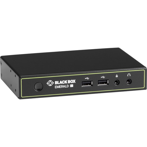 Black Box Emerald SE DVI KVM-over-IP Matrix Switch Receiver - Single Head, Full HD DVI, VUSB 2.0, Serial, Audio