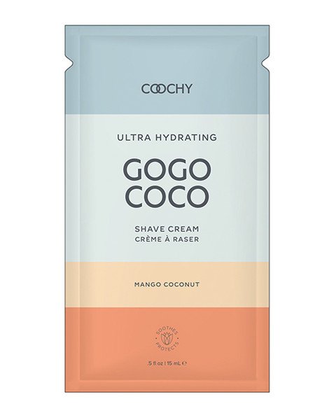 Coochy Ultra Hydrating Shave Cream Foil - .35 Oz Mango Coconut