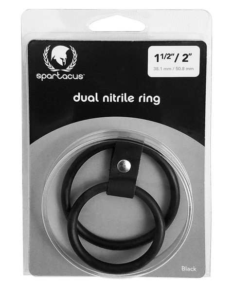 Spartacus Dual Ring C-ring Black Nitrile