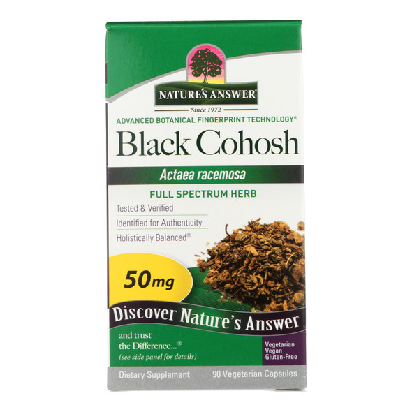 Nature's Answer - Black Cohosh Root - 90 Caps