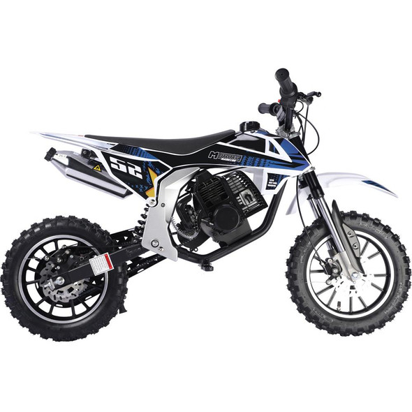 Mototec Warrior 52cc 2-stroke Kids Gas Dirt Bike Black