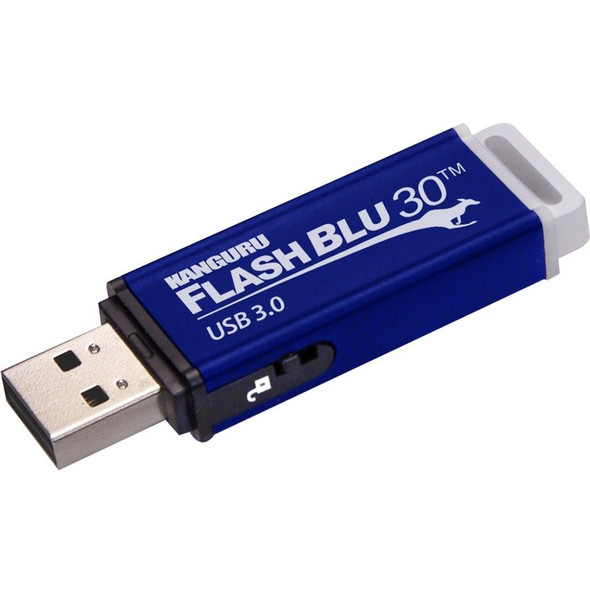 Kanguru FlashBlu30 with Physical Write Protect Switch SuperSpeed USB3.0 Flash Drive - ETS3928619